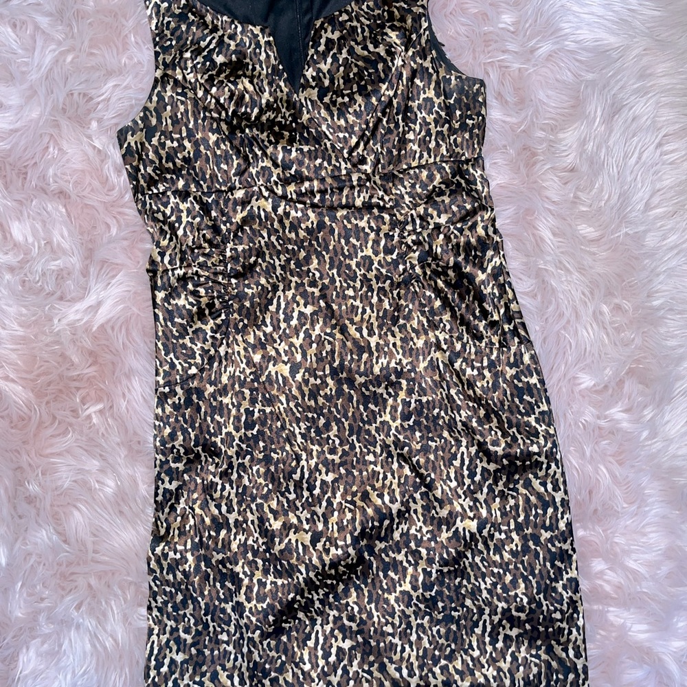 London Times silky leopard dress size 14